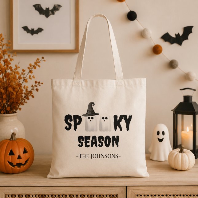 Spooky Season Tote Bag - Trick oder Treat Bag Tragetasche (Von Creator hochgeladen)