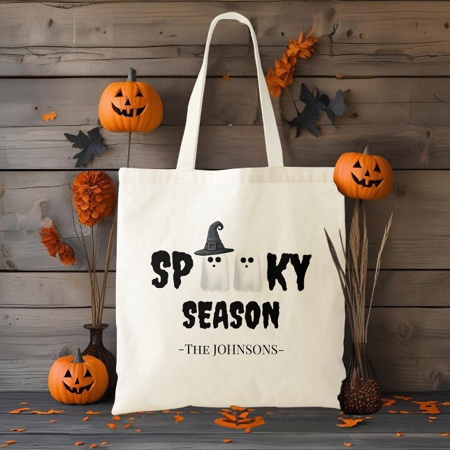 Spooky Season Tote Bag - Trick oder Treat Bag Tragetasche (Von Creator hochgeladen)
