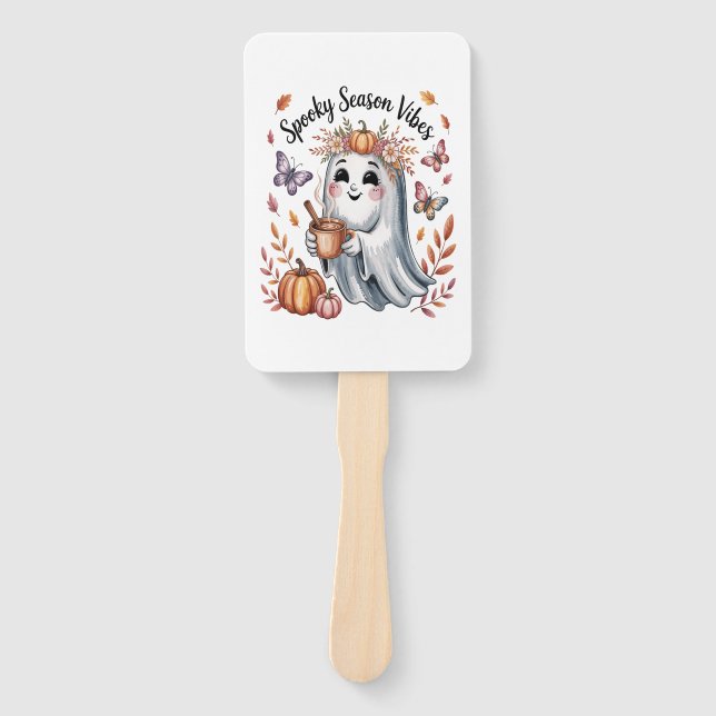 Spooky Season Vibes Ghost Fächer (Vorderseite)