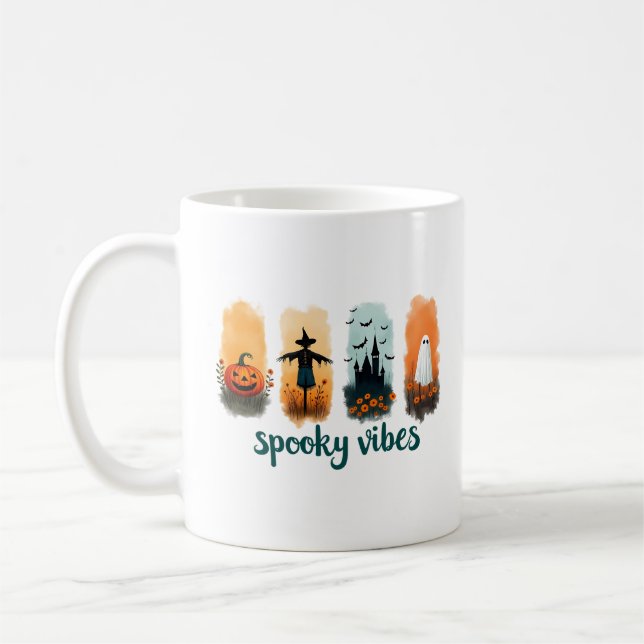 Spooky Season, Vintage Halloween Ghost  Kaffeetasse (Links)