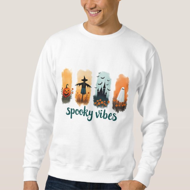 Spooky Season , Vintage Halloween Ghost Sweatshirt (Vorderseite)