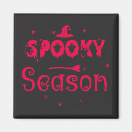 Spooky Season Witz Hat Magnet