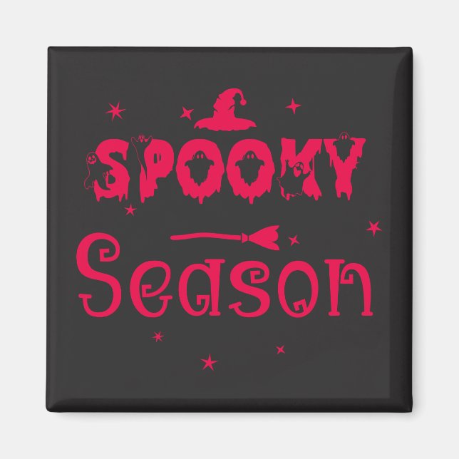 Spooky Season Witz Hat Magnet (Vorne)