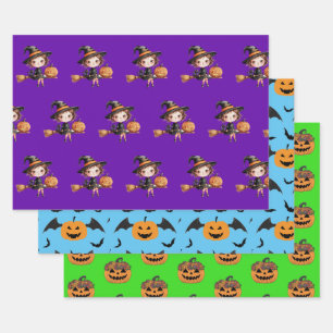 Spooky Season Wrap Halloween Wrap Witchy Wrap Geschenkpapier Set