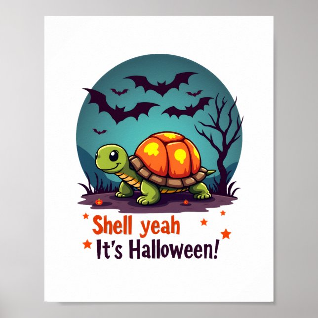 Spooky Shell Surprise Turtle Poster (Vorne)