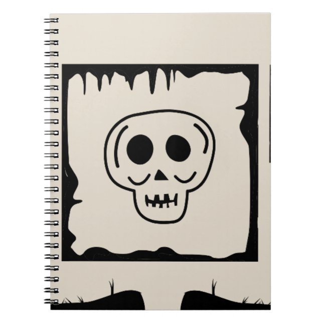 Spooky-Silhouetten Notizblock (Vorderseite)