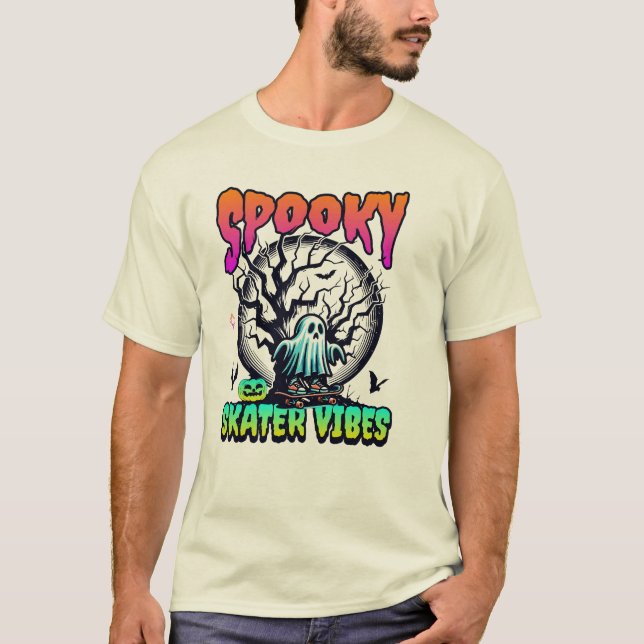 Spooky Skater Vibes T-Shirt (Vorderseite)