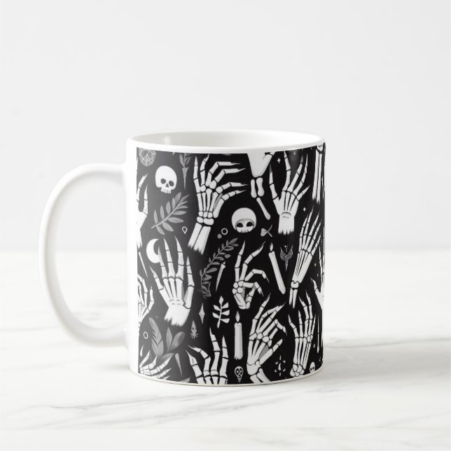 Spooky Skeleton Hands Tasse (Links)