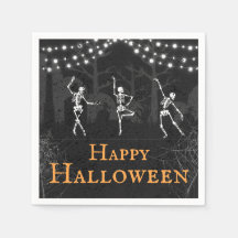 Spooky Skeletons Graveyard Halloween-Party