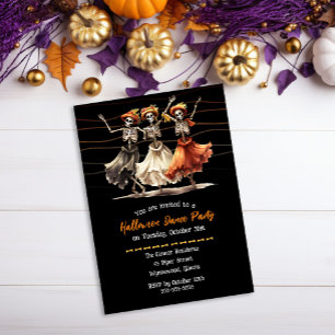 Spooky Skeletons Halloween Dance Party Einladung
