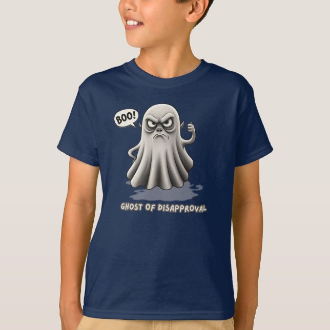Spooky Skeptic: Geist der Missbilligung T-Shirt (Vorderseite)