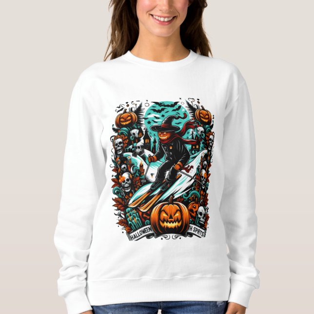 Spooky Ski Spektakel Sweatshirt (Vorderseite)