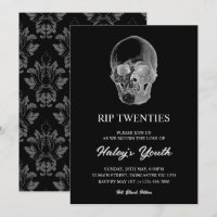 Spooky Skull RIP Zwanziger 20er Funny 30th Birthda