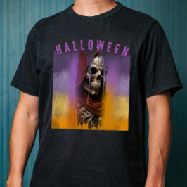 Spooky Skull Skeleton Halloween T-Shirt