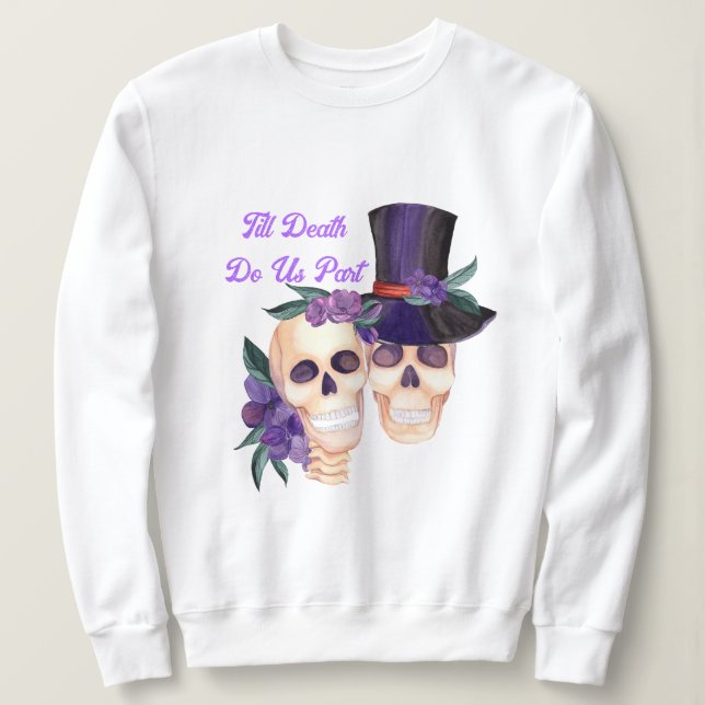 Spooky Skulls Halloween Hoodie | Couple Sweatshirt (Design vorne)