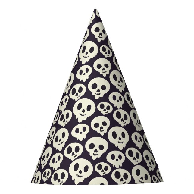 Spooky Skulls Halloween-Party Hat Partyhütchen (Vorderseite)
