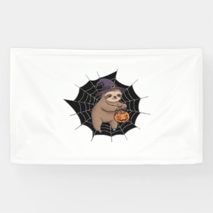 Spooky Sloth Halloween Spaß - Niedlicher Trick ode Banner