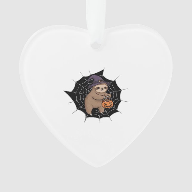 Spooky Sloth Halloween Spaß - Niedlicher Trick ode Ornament (Vorderseite)
