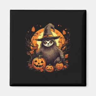 Spooky Sloth Hexe Halloween Magnet