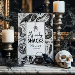 Spooky Snacks Halloween-Party Sockelschild