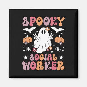 Spooky Social Worker Halloween Beste Sozialarbeite Magnet