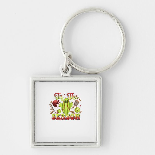 Spooky Softball Costume Funny Halloween Dies ist d Schlüsselanhänger (Vorne)