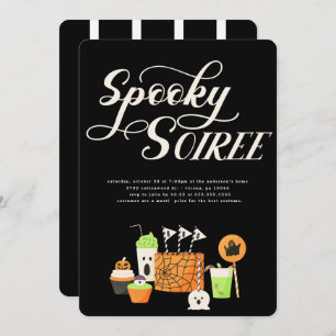 Spooky Soiree Halloween-Party Einladung