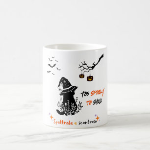 Spooky & Spettrale - zweisprachiges Halloween-Desi Kaffeetasse
