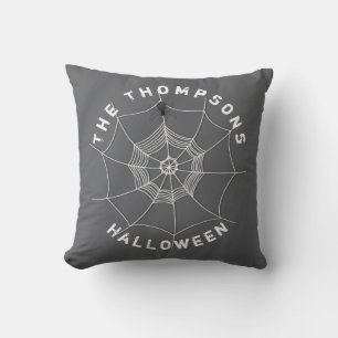 Spooky Spider im Spider Web Personalisiert Kissen