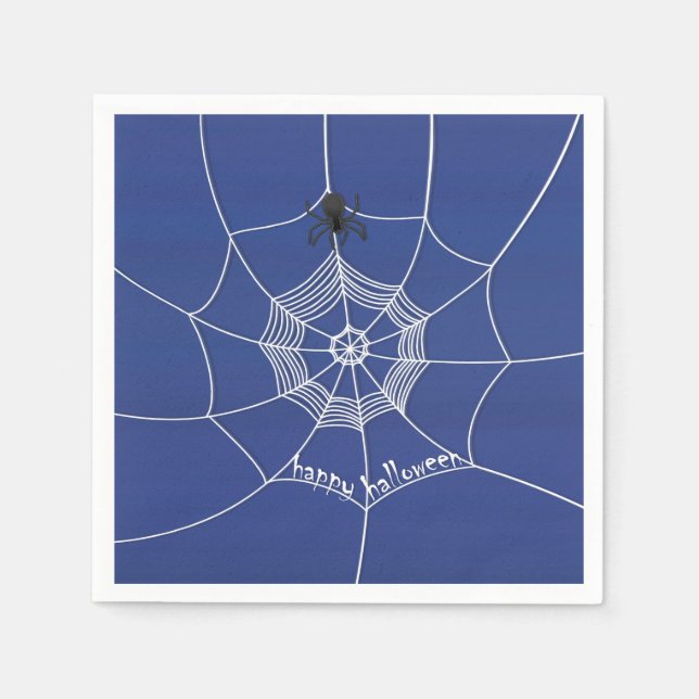 Spooky Spider im Spider Web Serviette (Vorderseite)