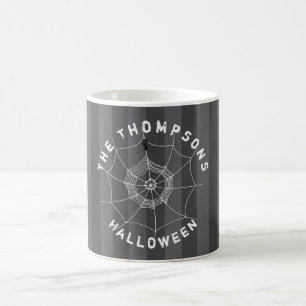 Spooky Spider in Spider Web Coffee Tasse