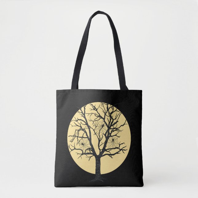 Spooky Spider Tree Halloween Big Moon Leckerei Bag (Vorderseite)