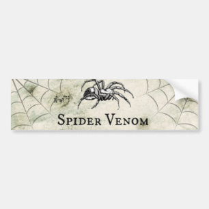Spooky Spider Venom Halloween Autoaufkleber