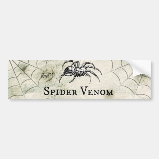 Spooky Spider Venom Halloween Autoaufkleber (Vorne)