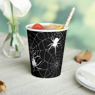 Spooky Spiders auf Coblis Halloween Pappbecher