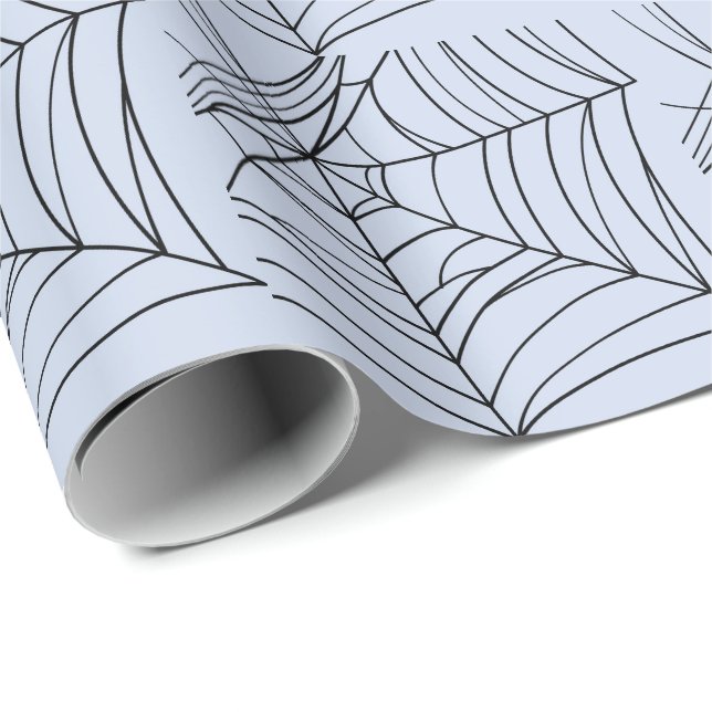Spooky Spiderwebes Creepy Halloween-Party Geschenkpapier (Rolleneckpunkt)