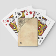 Spooky Spinnennetze Parchment und Black