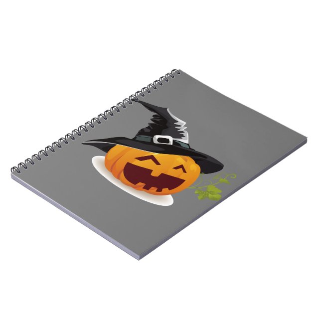 Spooky Spiral: Halloween-Erinnerungen-Notebook Notizblock (Linke Seite)
