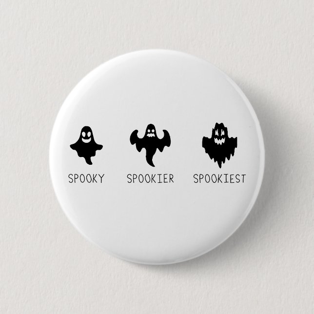 Spooky Spookier Spookiest Button (Vorderseite)