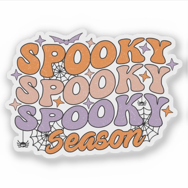 Spooky Spooky Season Aufkleber (Vorderseite)