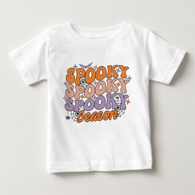 Spooky Spooky Season Baby T-shirt (Vorderseite)