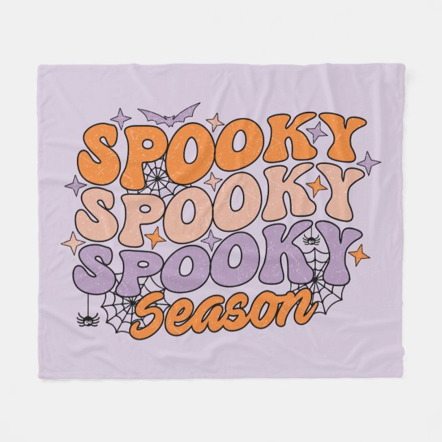 Spooky Spooky Season Fleecedecke (Vorderseite (Horizontal))