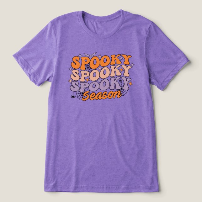 Spooky Spooky Season Tri-Blend Shirt (Design Vorderseite)