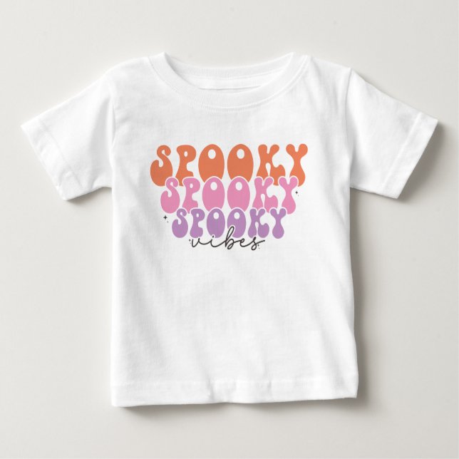 Spooky Spooky Spooky Vibes Baby T-shirt (Vorderseite)