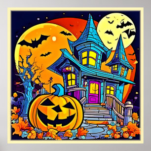 Spooky Spuk House Artwork Poster