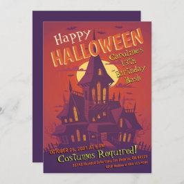 Spooky Spuk House Halloween Einladung