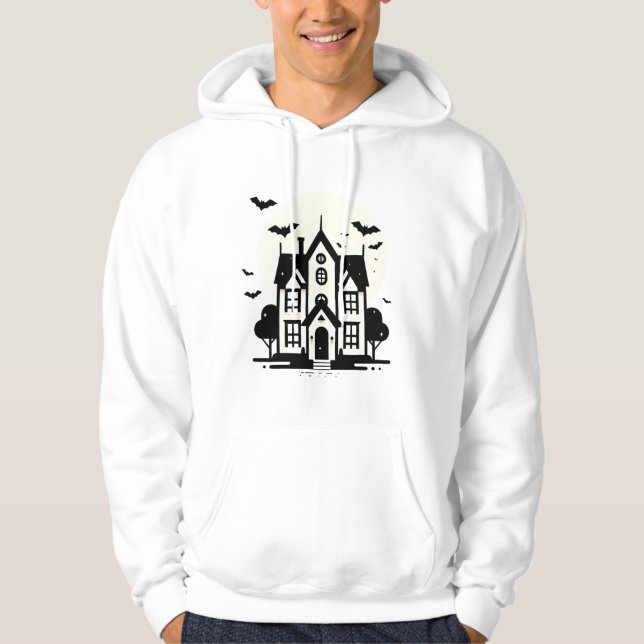 Spooky Spuk House Halloween Hoodie (Vorderseite)