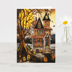 Spooky Spuk House Halloween Inspirivity Karte