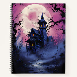 Spooky Spuk House Halloween Notizbuch
