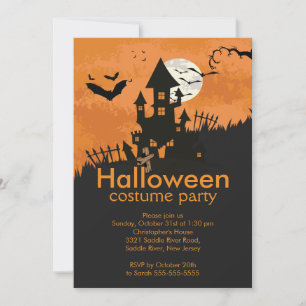 Spooky Spuk House Halloween-Party Einladung